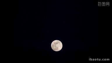中秋节满月月亮延时摄影实拍4k